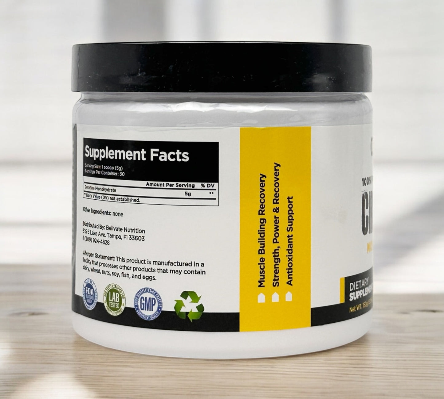 100% PURE CREATINE MONOHIDRATE